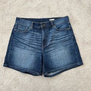 Banana Republic Women's Roll Up Denim Jean Shorts Size 31 Medium wash
